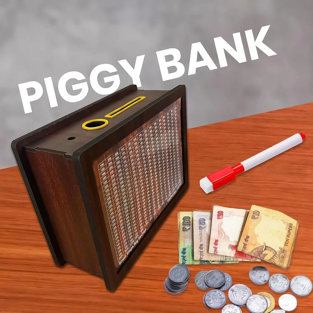 Wooden Piggy Bank