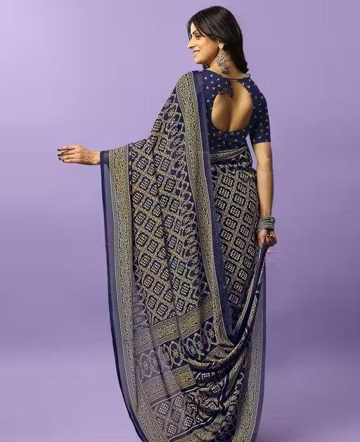 Printed Daily Wear Georgette Saree