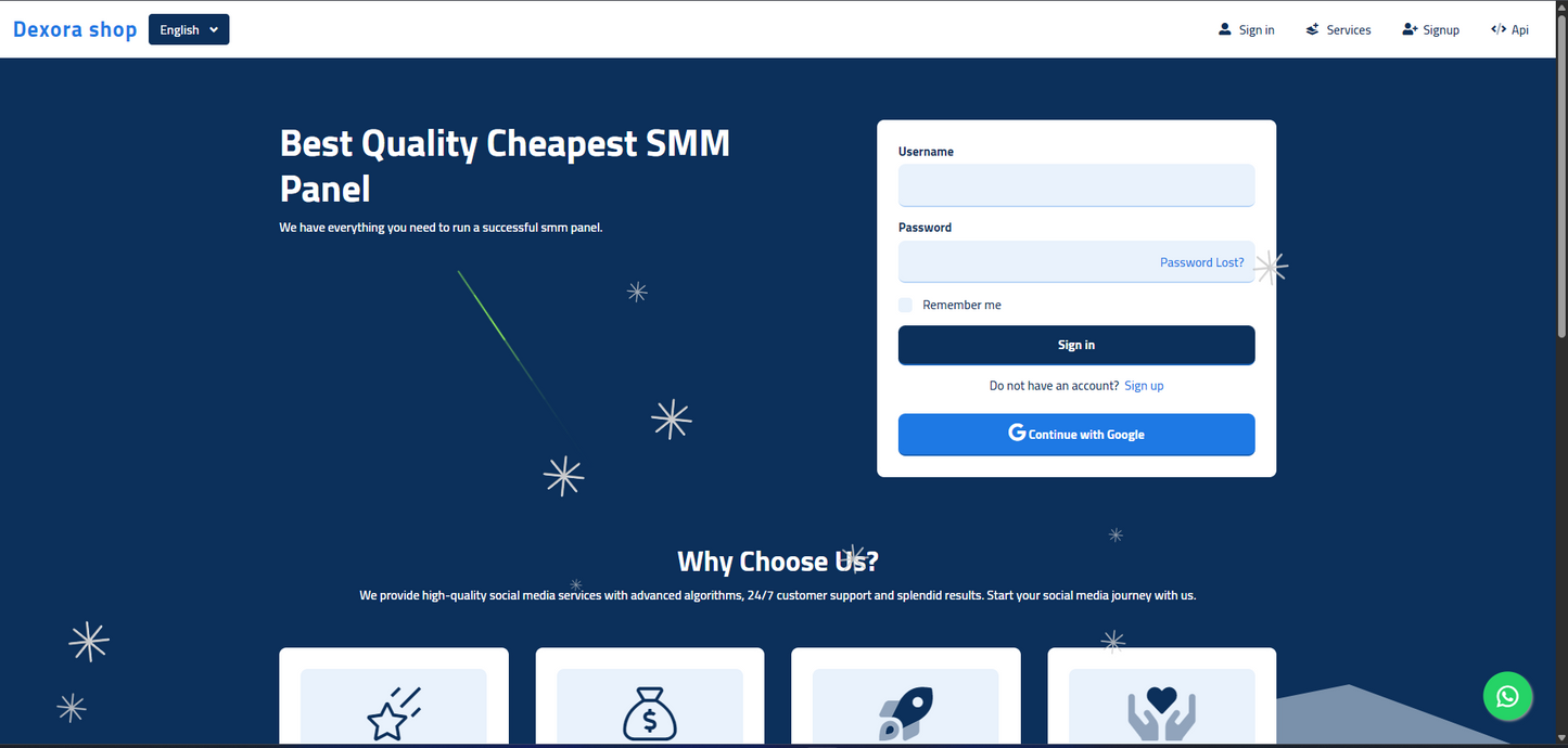 New Theme SMM Panel Script