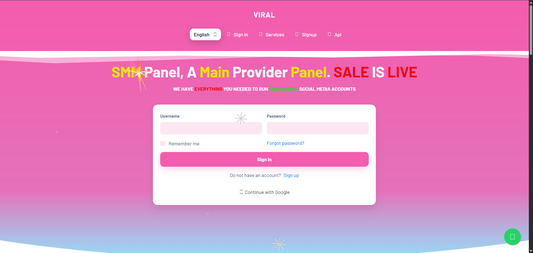 SMM Panel Script | Main Provider Panel with Lifetime License
