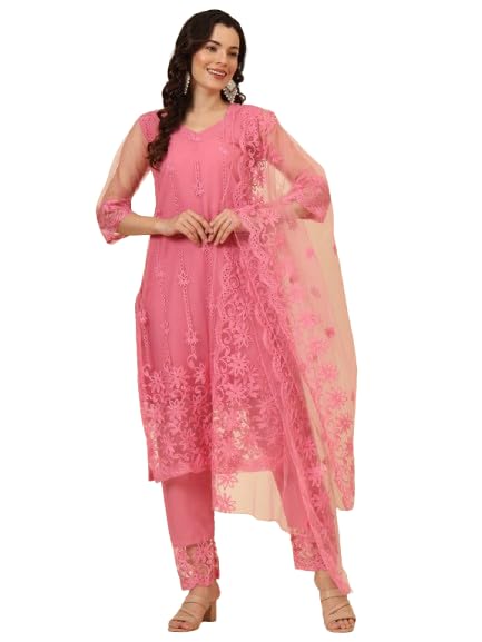 Women Kurti With Dupatta & Bottomwear
