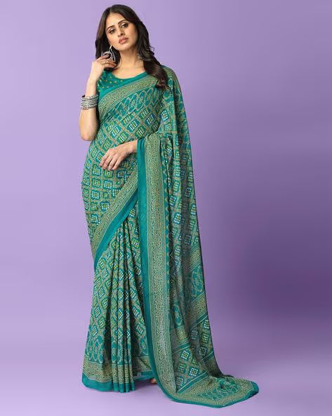 Printed Daily Wear Georgette Saree