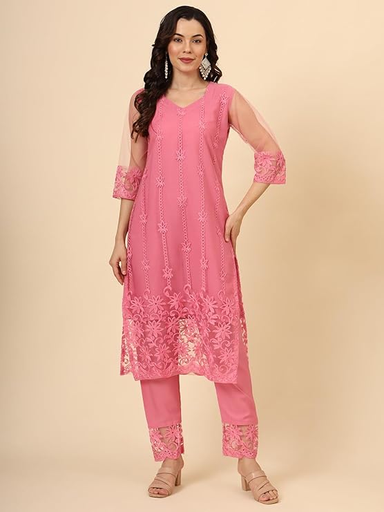 Women Kurti With Dupatta & Bottomwear