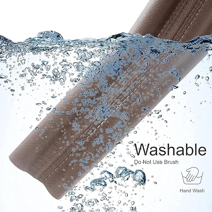 Welofy Brown Portable Under Door Draft Stopper – Twin Door Draft Blocker Guard for Noise, Dust & Air Protection