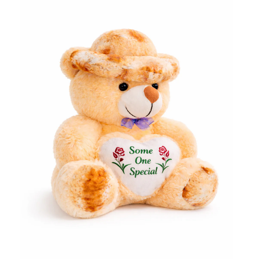 Cute Yellow Teddy Bear - Some One Special Heart Soft Toy