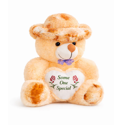 Cute Yellow Teddy Bear - Some One Special Heart Soft Toy