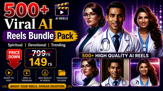 500+ Viral AI Reels Bundle Pack Ready To Upload Digital Download