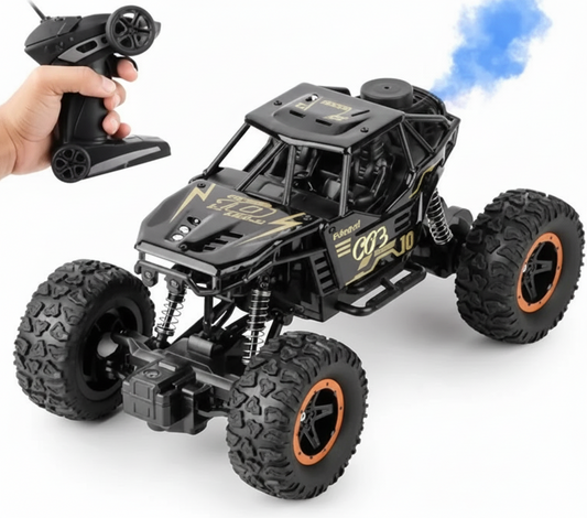 Remote Control Metal Car for Kids with Mist Smoke Monster Truck rock crawler