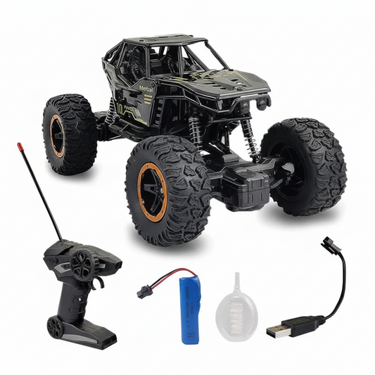 Remote Control Metal Car for Kids with Mist Smoke Monster Truck rock crawler