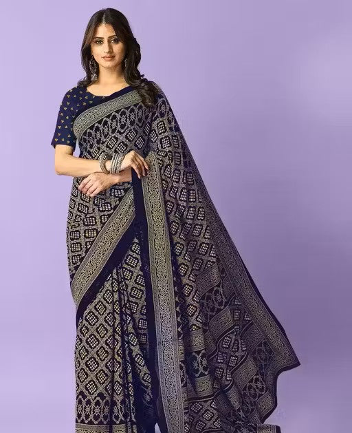 Printed Daily Wear Georgette Saree