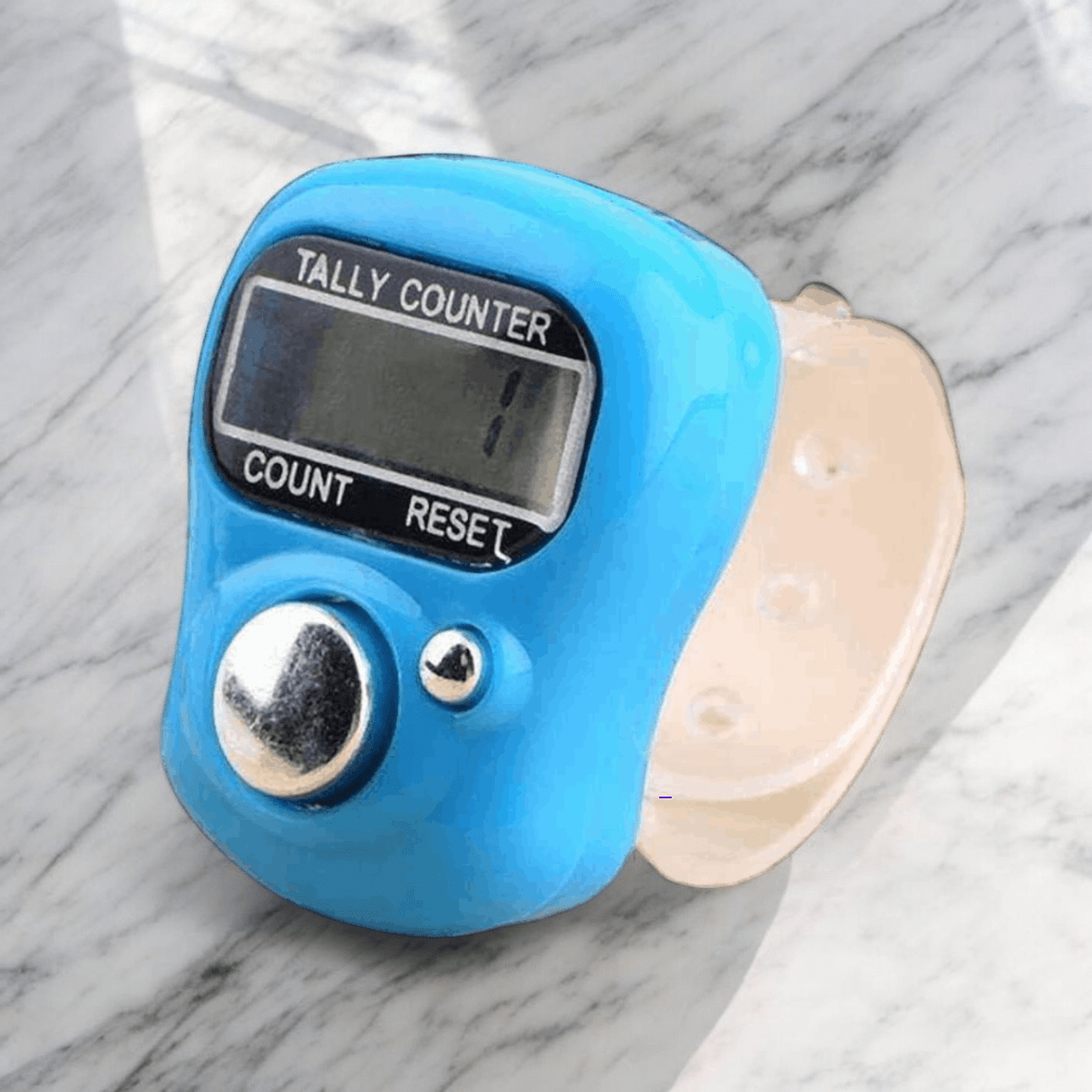 Multiuse Finger Counter Portable Hand Finger Naam Counting Machine (Pack of 4)