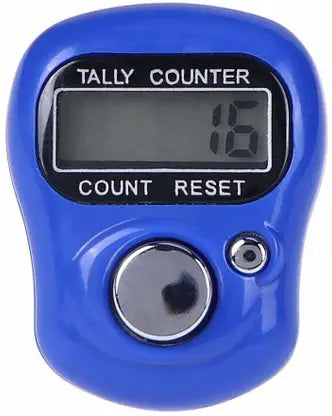 Multiuse Finger Jaap Counter Portable Hand Finger Counting Machine Digital Head Electronic Tally 1 Counter Pack of 1