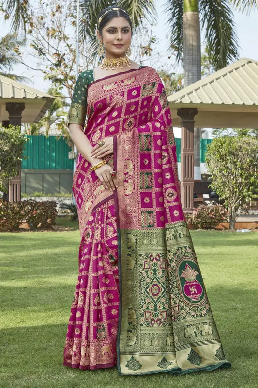 Woven Kanjivaram soft Cotton Saree With Twirling Blouse Piece