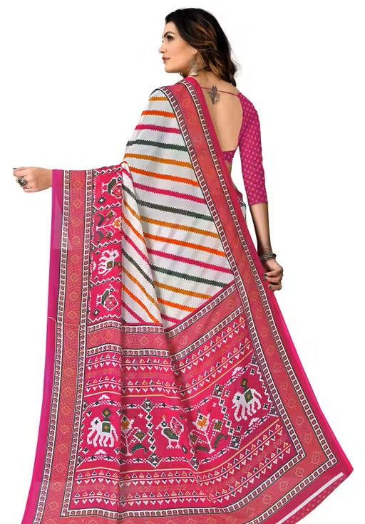 Kanooda Prints Fancy Georgette Printed Saree