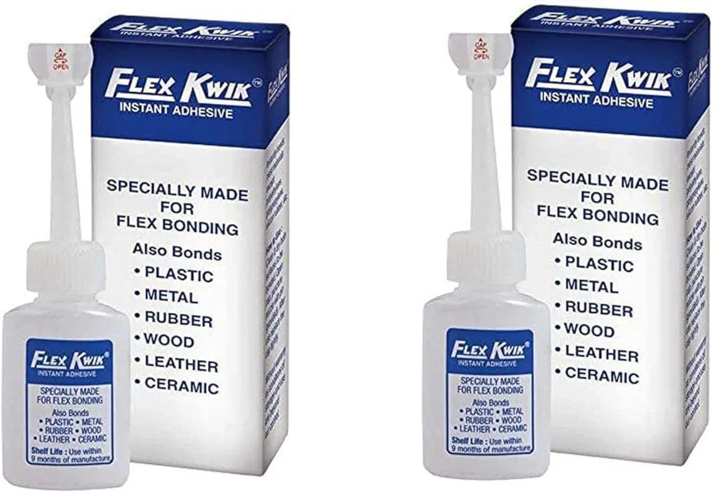 Pidilite Flex Kwik Instant Adhesive Fast Bonding for Flex and PVC Doors (20g) (Pack of 2)