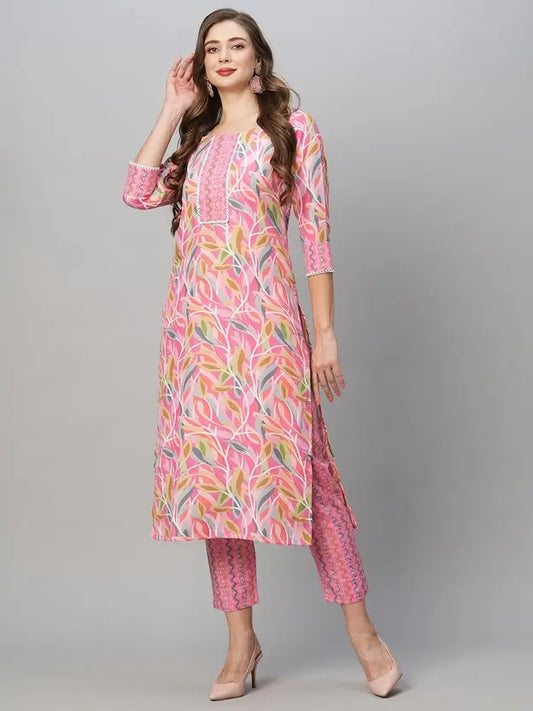 cotton kurti with pent for women